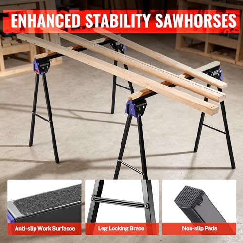 WORKPRO Folding Sawhorses