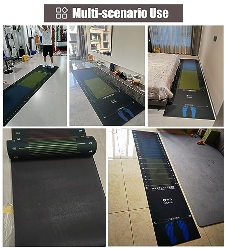 ZIMGOD Alfombra para salto largo de pie, alfombra de medición antideslizante para ejercicio, colchoneta para prueba de salto largo, tabla para entrenamiento de cuerda para gimnasio en casa (Color: Adulto) miniatura 2
