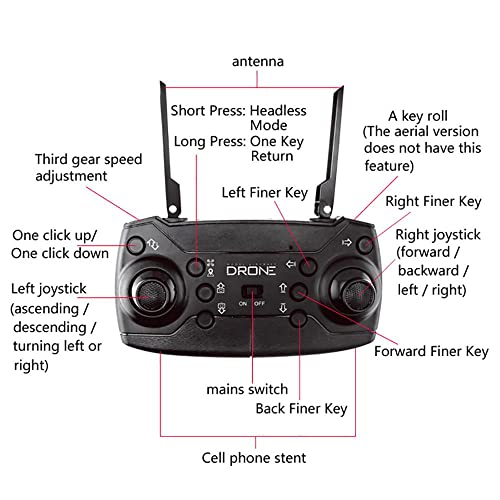JeeKoudy Faltende RC-Drohne Mit Der Kamera 1080P HD FPV Optische Fließpositionierung Dron Selfie Quadkopterhöhe Hold… – Bild 7