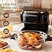 Air Fryer 5L, 10 in 1 Preset Cook Modes, Clear Glass Frying Bowl, Digital Display, 1300W Kitchen Air Fryer Oven with 24h Delay Start, Automatic Shutoff, Healthy Oil Free & Low Fat Cooking