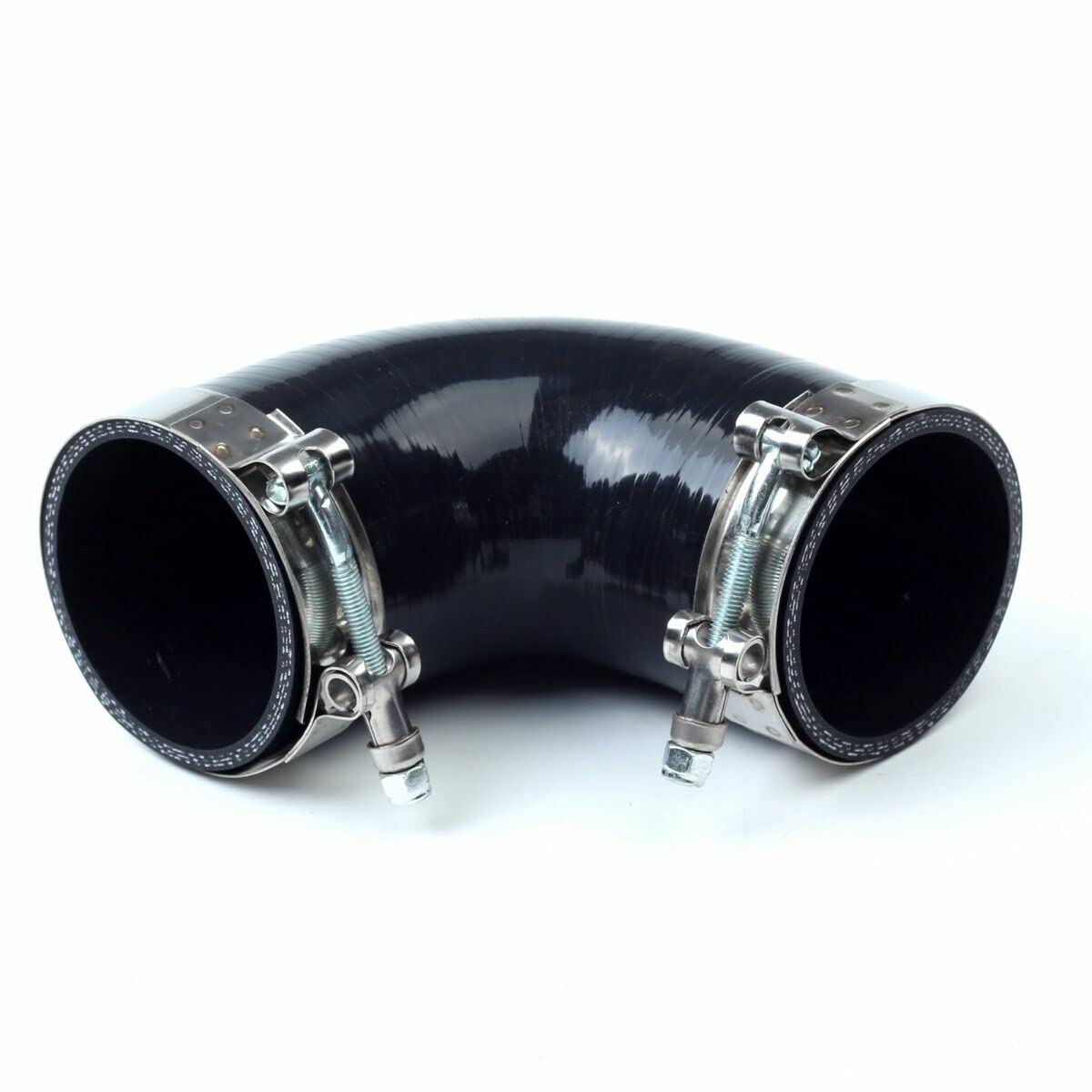 4 In 90 Degree Intake Elbow 2.5 Inch 90 Degree Silicone Elbow Coupler Hose For Turbo/Intake Piping - Includes T-Bolt Clamps Silicone Coupler - Foto 10