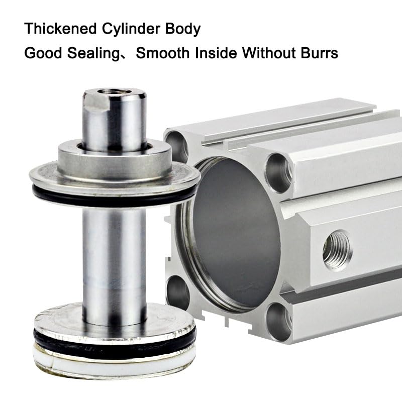 Cylindre pneumatique SDA50 compact 40mm vérin double effet air - 4
