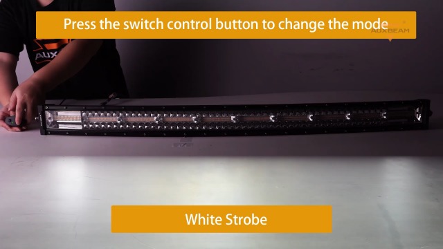 Image of Auxbeam 42 Inch LED Light Bar, 240W Curved Off Road Amber White Combo Beam