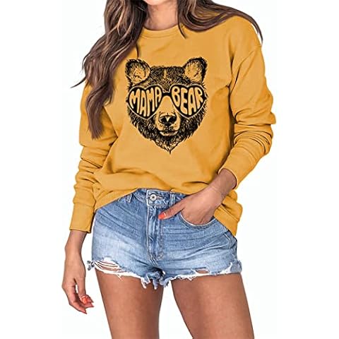 MLZHAN Mama Bear Graphic Sweatshirt for Women Cover