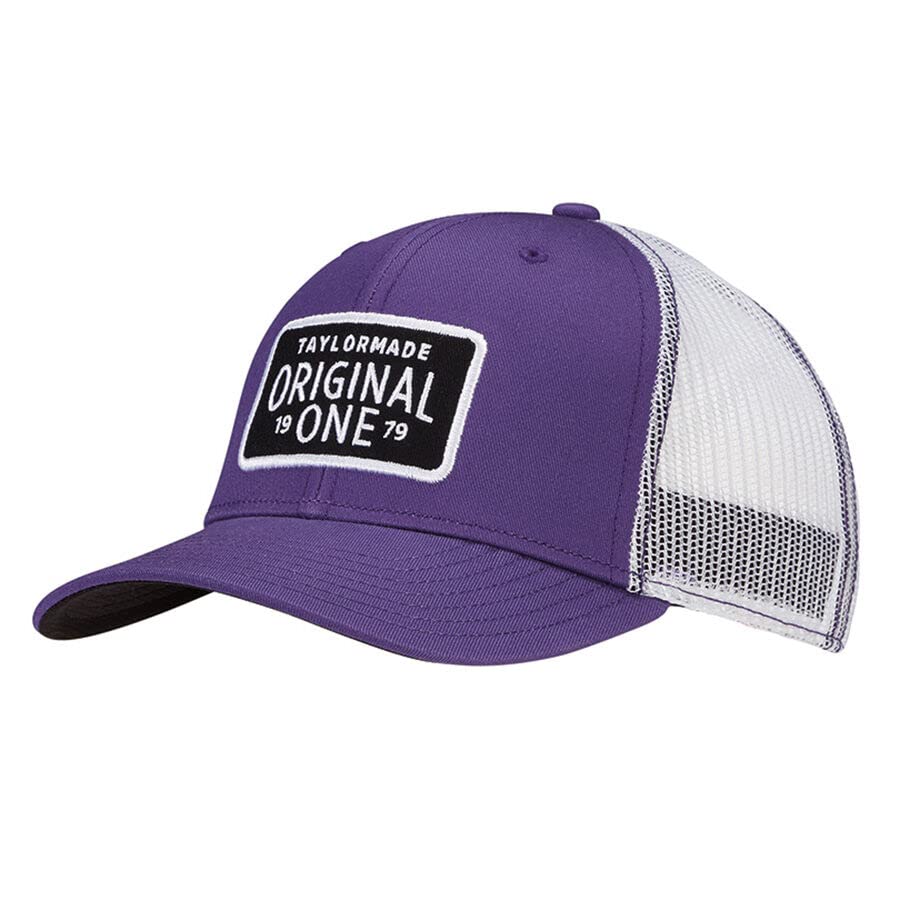 Casquette TaylorMade One Trucker violette idéale pour vos parcours de golf