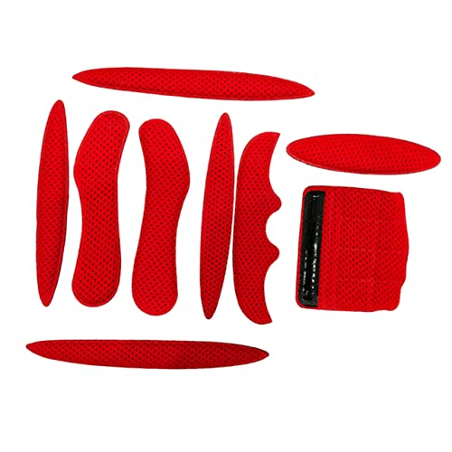 BRIGHTFUFU Riding Helmet Buffering Mat Heat Moisture Wicking Non-Slip Helmet Pad Ergonomic Design