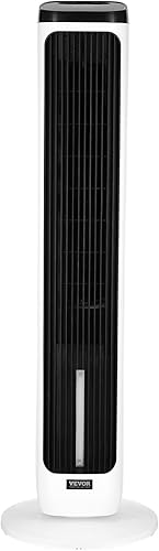 Miniatura 12 de VEVOR Enfriador de aire evaporativo, ventiladores de pie que soplan aire frío, ventilador de torre oscilante remoto de 70 de 23.3 piess con 4 modos