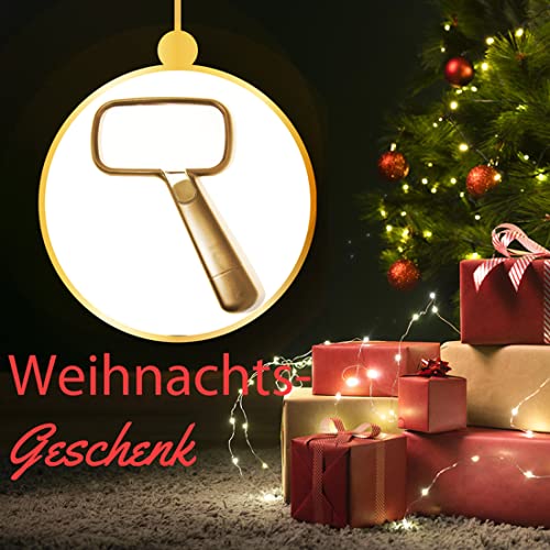 EasY Magnifier Groot Vergrootglas 2x met LED Verlichting; Leesloep voor het lezen in boeken; Magnifying Glass Loep een ideaal Cadeau; Loupe met Licht Leeshulp - Afbeelding 3