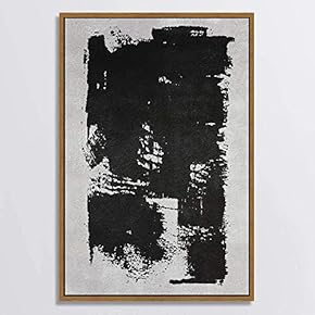 SIGNWIN Canvas Wall Art Black and White Flowers...