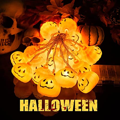 FemKey Luces de Halloween, Luces Calabaza de Halloween, 3M 20 Luz Calabaza de Halloween para Fiesta de Halloween, Decoración de Halloween Cover