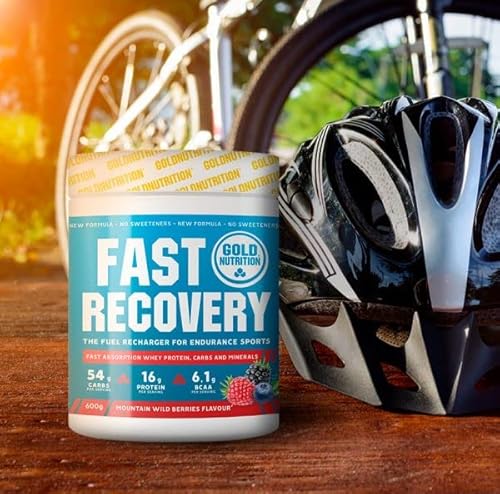 Recuperador muscular BCAA y Carbohidratos GoldNutrition Frutos rojos 600 gr Cover