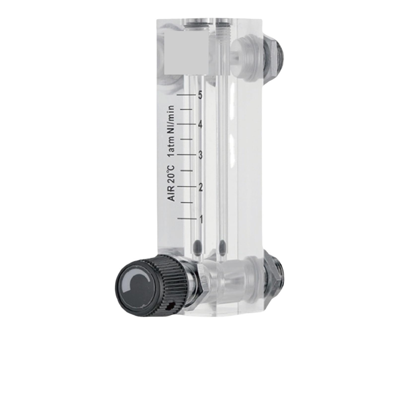 Lzm-6t Medidor de flujo líquido de vidrio orgánico 6-1000 ml/min Montaje en panel rotámetro ajustable para uso industrial de laboratorio