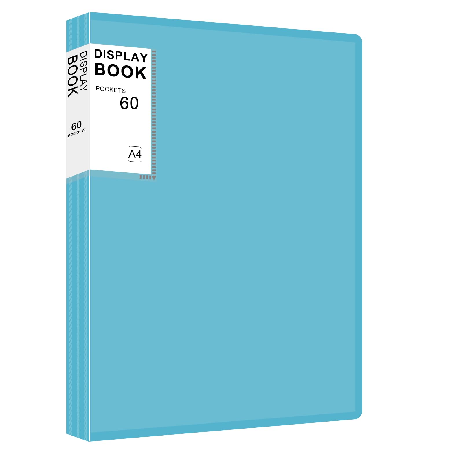 Livre de présentation 60 poches pour 120 pages de partitions de musique et dessins bleu