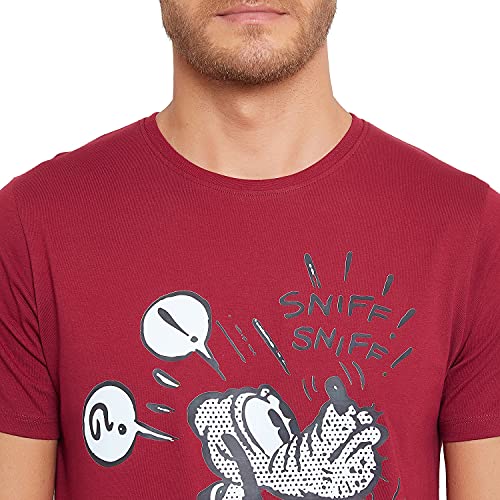 Image of Men's Regular Fit Round Neck Short Sleeves Knitted T-Shirt