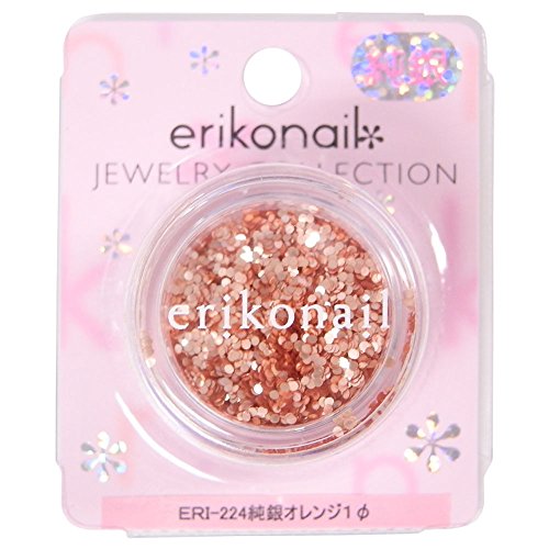 ビューティーネイラー ネイルアートパーツ えり子ネイルジュエリーコレクション ERI-224 純銀オレンジ 1φ