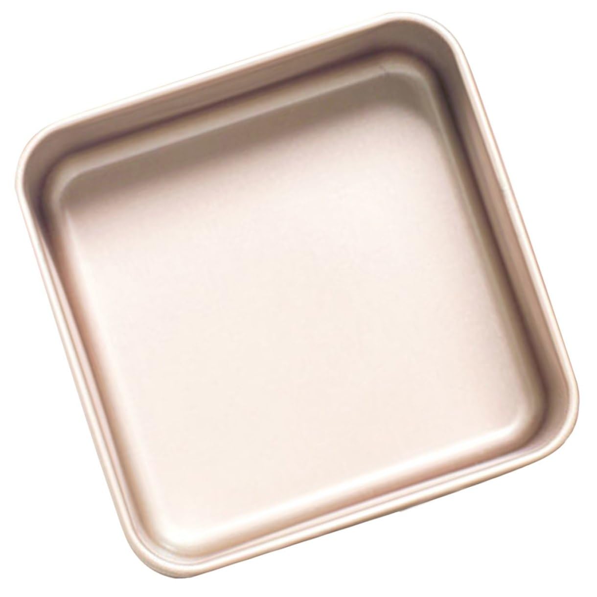 Homoyoyo Edelstahl Kuchenform Quadratisch 21X21X8cm Antihaftbeschichtet Hitzebeständig Multifunktionale Backform für Haushalt und Konditorei