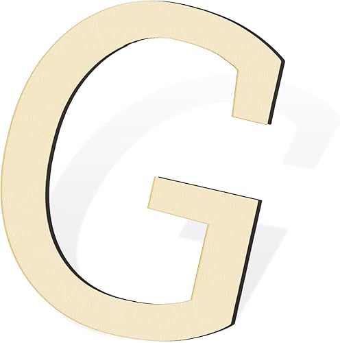 Letras de madera para decoración de pared, letra T grande de madera de 12 pulgadas para manualidades, letras de madera del alfabeto en blanco sin