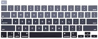 ProElife Ultra Thin Keyboard Cover Skin for MacBook Pro 13 Inch 2022 2021 2020 (Apple M2 Chip/Apple M1 Chip A2338/A2289/A2251) and 2019 MacBook Pro 16 Inch (Model A2141) Protector (Ombre Gray)