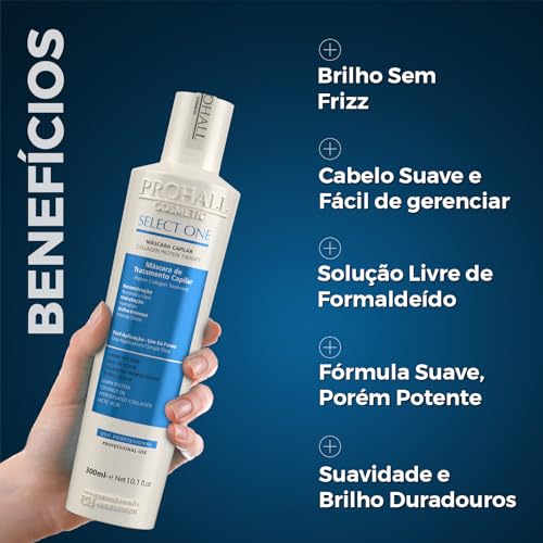 Prohall Select One Progressiva 300Ml Original - Progressiva Sem Formol Prohall Select One Progressiva 300Ml Original - Progressiva Sem Formol - Imagem 5