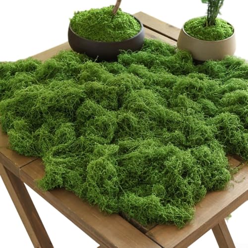 Alfombra de hierba de musgo artificial para terrario, capas de sustrato de jardín, escena, construcción, arreglos florales, bases y acentos de plantas