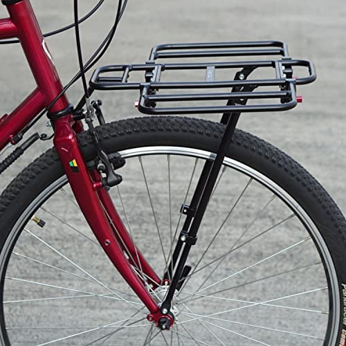 Vincita Bike Front Rack, With Expandable Wing For 26" To 29" Frames Sizes, Black, Perfect To Use As Pizza Bike Rack Or Grocery Box Carrier, Maximum Load 22 Lb - Bicycle Cargo Rack #TOP4
