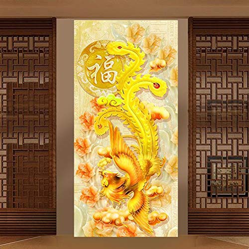 Diamant Peinture Kits Oiseau d'or 70x160cm Broderie Point De Croix Grand Format