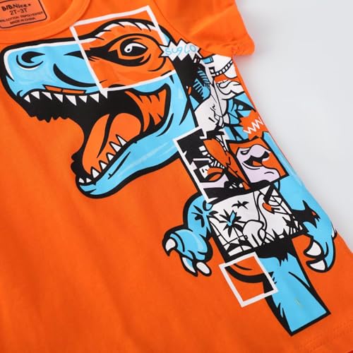 Image of Toddler Boy Clothes Kids Summer Cotton Outfits Shirt Short Sets Size 2-7
