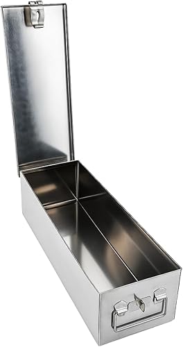 Bin Buddy Caja de bloqueo de acero para candado  4'' x 12'' x 4-38''  Diseño de estilo más largo