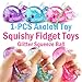 ZTATU Axolotl Squishy Toys for Kids (1PCS) Stress Relief Toys Squishy Stress Balls for Adults & Kids Party Favors Squish Sugar Ball Fidget for Classroom, Office, Easter Basket Stuffers (Pink)