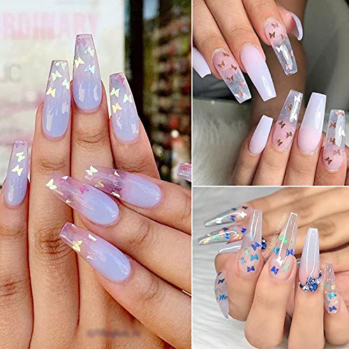 WUYOO Glitter Holographischer Pailletten Nagel Glitter Pailletten Nagel Dekoration Glitzer für Nägel für Nagelkunst… – Bild 7