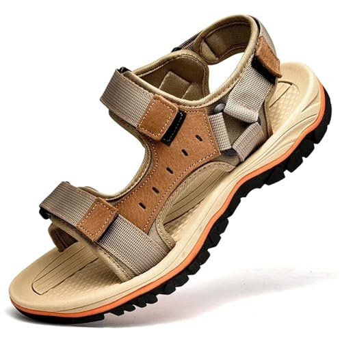 Mens Beach Leather Sandals Outdoor Sports Male Summer Shoes3