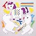 Baker Ross- Kit di Tessitura a Forma di Unicorno, Confezione da 6, Assortiti, Colore Assorted, AW630