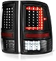 VIPMOTOZ Full-LED Tail Light Lamp For 2009-2018 Dodge RAM 1500 2500 3500 - [Factory Incandescent Model] - Matte Black Housing, Driver & Passenger Side