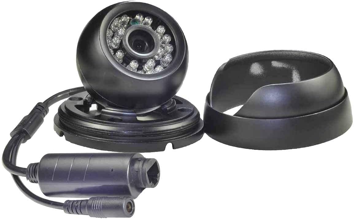 Wired POE IP Camera 4.0MP Wide Angle H.265 PoE 4MP Black Metal Dome Network Camera IP System Weatherproof IP66 (2.8mm Lens)
