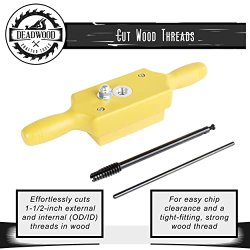 Dct Plastic Jig Dowel Thread Tap Kit - 1/2In X 8Tpi Wood Dowel Jig Kit Woodworking Threading Kit Thread Box And Tap #TOP2