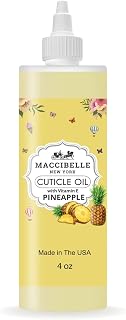 Maccibelle Pineapple Cuticle Oil Refill 4oz - Nourishes Dry Cracked Cuticles, Strengthens Nails with Tea Tree & Vitamin E