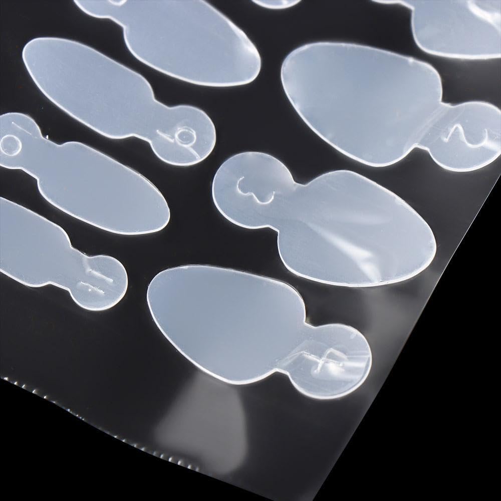 Nails Mold Sticker 4Sheets Silicone Nails Mold Pads Dual Form French Nail Decals Self Adhesive False Nails Forms Extension DIY Manicure Accessories