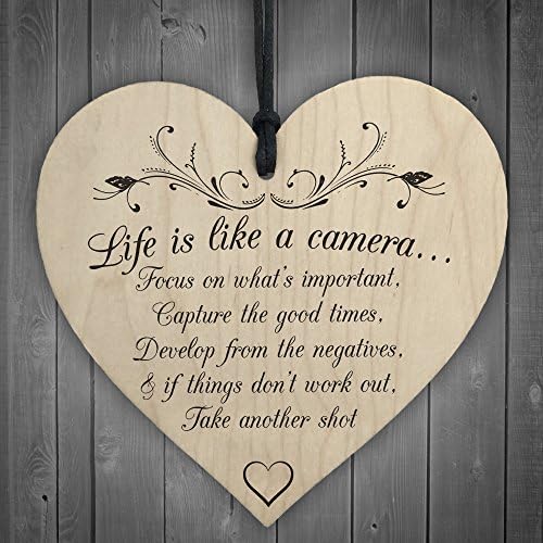 Dorothy Spring Life Is Like A Camera Cute Inspirational Quote Wall Plaque Metal Sign Gift for