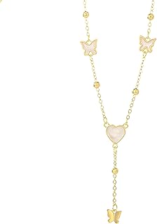 قلادة على شكل فراشة من الذهب، مجوهرات أنيقة مطلية بالذهب عيار 18 قيراط للنساء، فكرة هدية مثالية لأعياد الميلاد والمناسبات