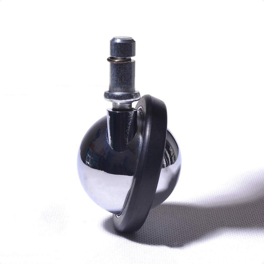 Roulette pivotante chaise de bureau roulettes 58mm roulettes à billes roulettes de remplacement en métal Circlip 11mm lot de 5