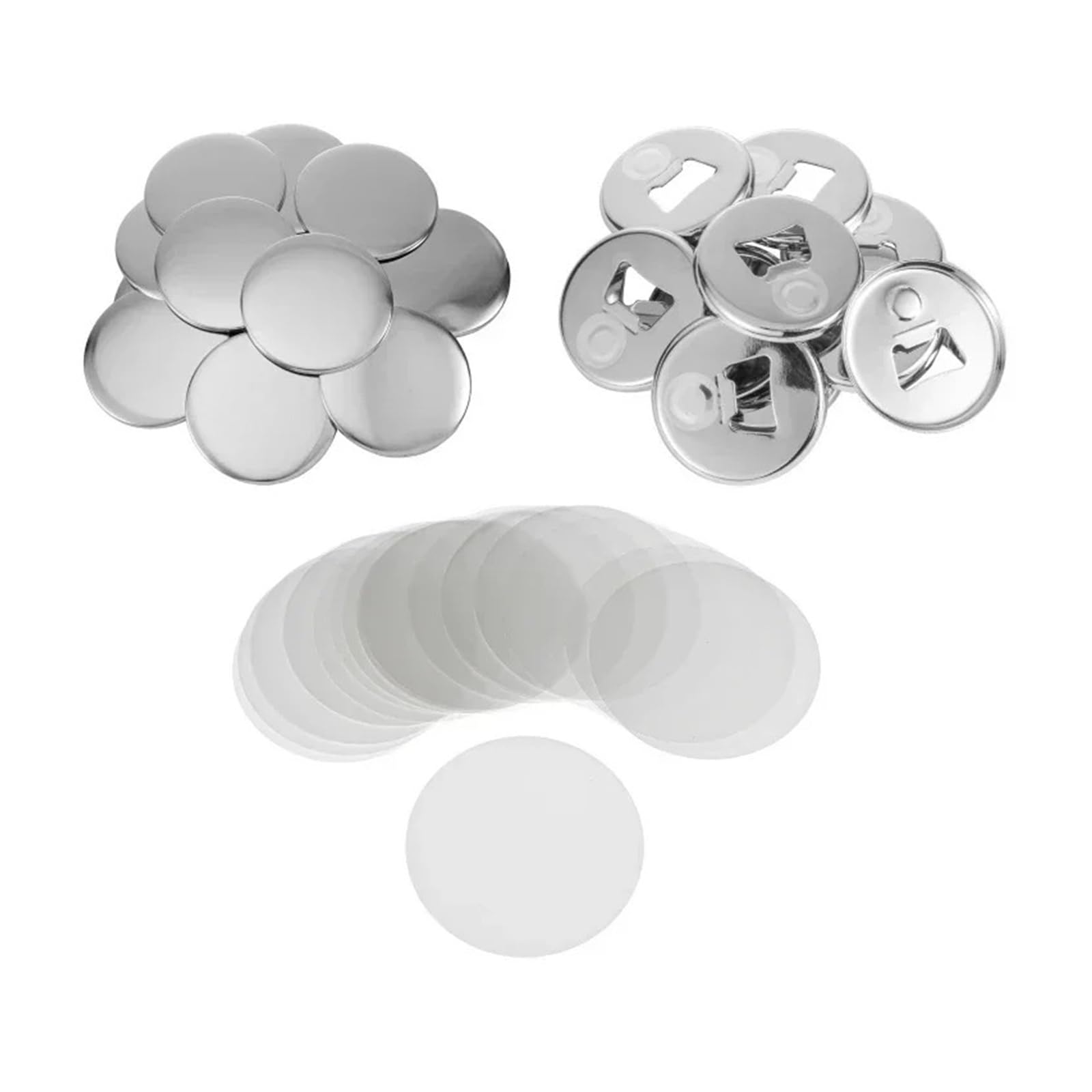 100 STÜCKE 58mm Metallknopfteile Zubehör Kühlschrankmagnet Flaschenöffner for Button Maker Maschine Round Pin Maker Materialien Für Basteln