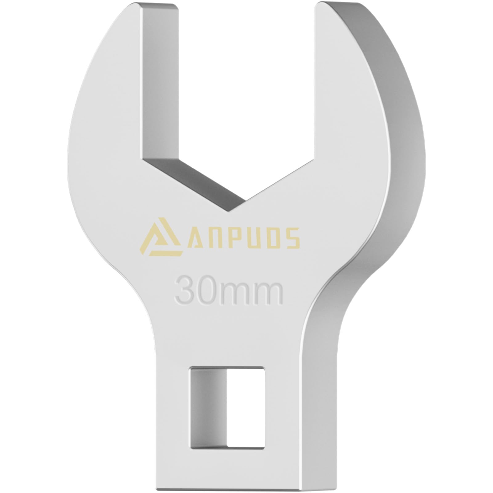 ANPUDS Hahnenfußschlüssel 30mm, 1/2" V-Typ Drehmoment Gabelschlüssel Metrisch, Maulschlüssel für Wartung von Wasserhähnen, Maschinenmuttern und Klimaanlagen