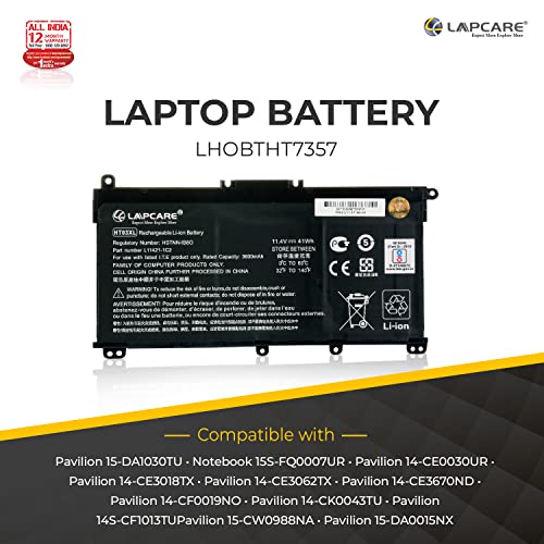 Lapcare HT03XL L11119-857 L11119-855 L11421-542 Laptop Battery Compatible with Hp Pavilion 14-CE0000 Series: 14-ce1056wm 14-ce0064st 14-ce0006dx... - Image 5