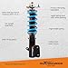 maXpeedingrods Coilover for Honda Civic 2001-2005 DX/EX/GX/HX/LX/Si, Height Adjustable Shock Absorrber, 24 Levels Damper Adjustable Coilovers Suspension Kit Strut, T6 Upgraded Lowering Kits Blue