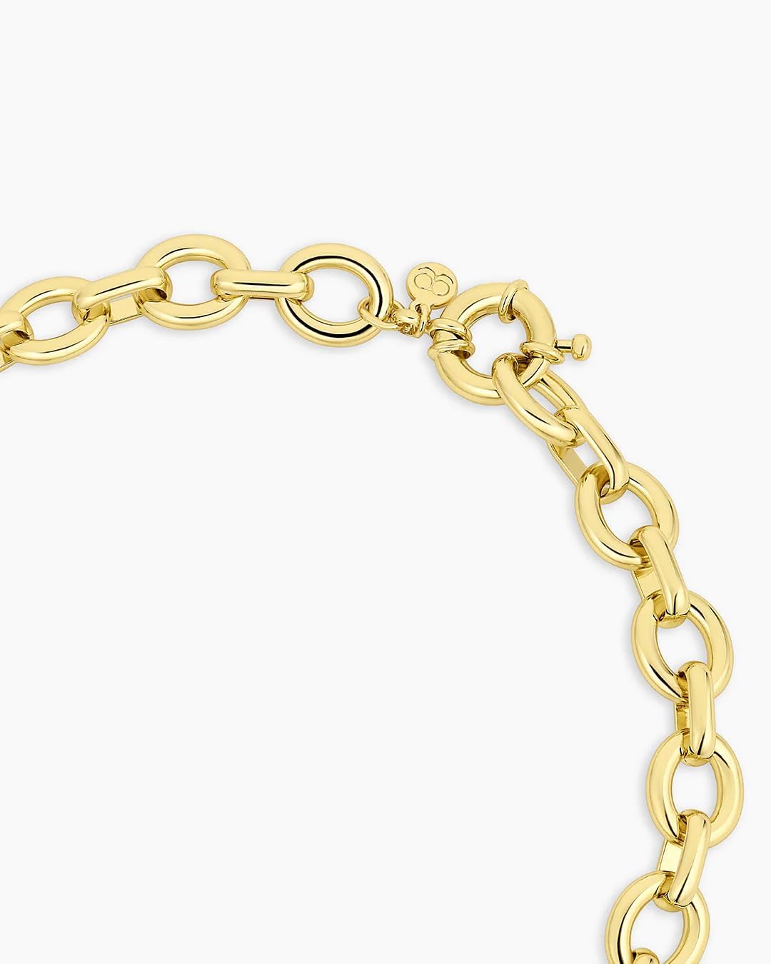 gorjana - Adriana Necklace - Length 19" - 18k Gold Plated - Oversized Links Design - Spring ring closure - Everyday Wear - Versatile Statement Piece - Image 4