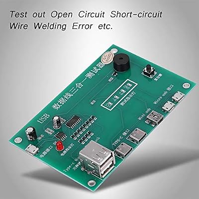 USB Cable Triad Tester, 3-in-1 Data Wire Test Fixture Type-C/Mini USB/Micro-USB USB Cable Triad Tester for Testing Research