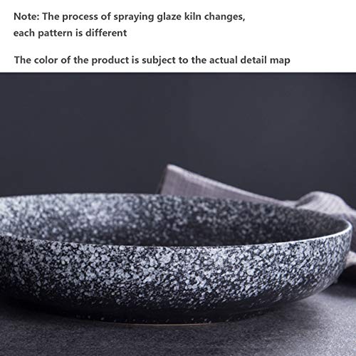 Japanese-Style Ceramic Tableware, Spray-Glazed Ceramic Bowl Nordic Salad Bowl Hotel Tableware Easy To Clean Soup Bowl Microwave Oven,A,25.85Cm #TOP2