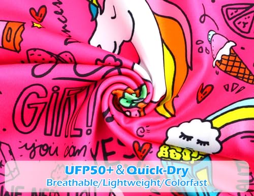 Image of Snowheart Girls Swimsuit One-Piece Bathing Suits Multicolor Kids Sport Summer Beach Swimwear for 2-12 Years Old