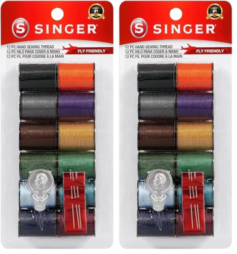 Hilo para Coser a Mano SINGER Polyester 25 yd Pack 2 miniatura 1