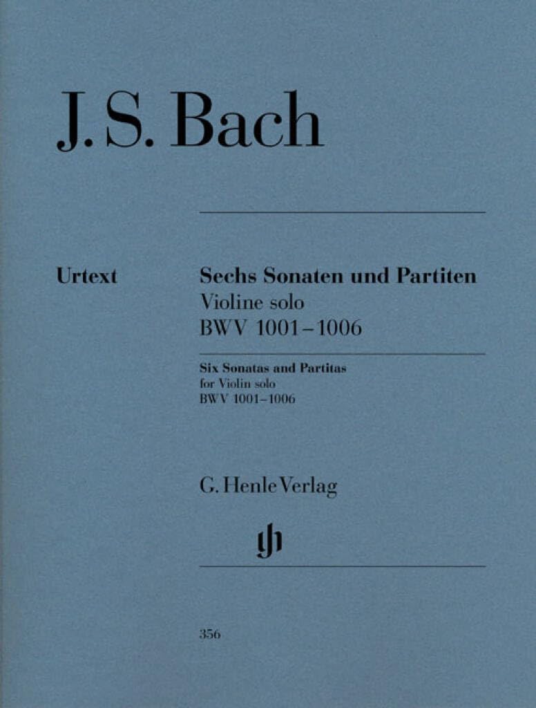 Sonatas and Partitas for Violin solo BWV 1001-1006 - (notated and annotated version) - violin - (HN 356)